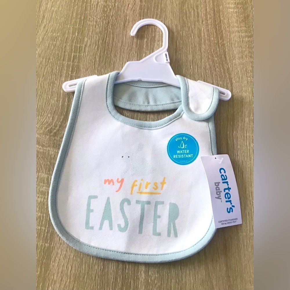 NWT … CARTER’S BABY “My First Easter” Baby Bib